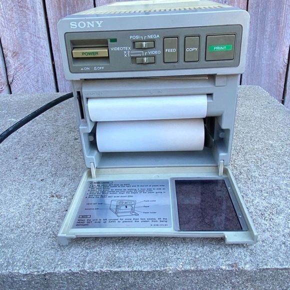 Vintage Sony Video Graphic Printer UP-103 Powers On - Picture 5 of 12